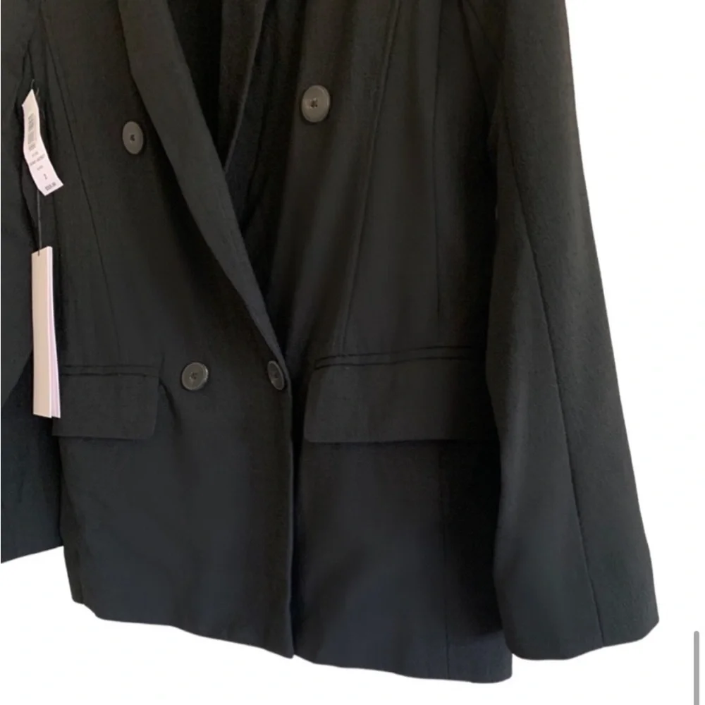 NWT Aritzia Babaton Black Wool Blend 1-01 Shao Jacket Blazer Size 2 - Picture 12 of 16